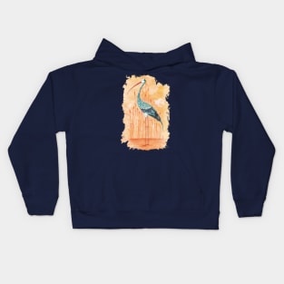 An Exotic Stork Kids Hoodie